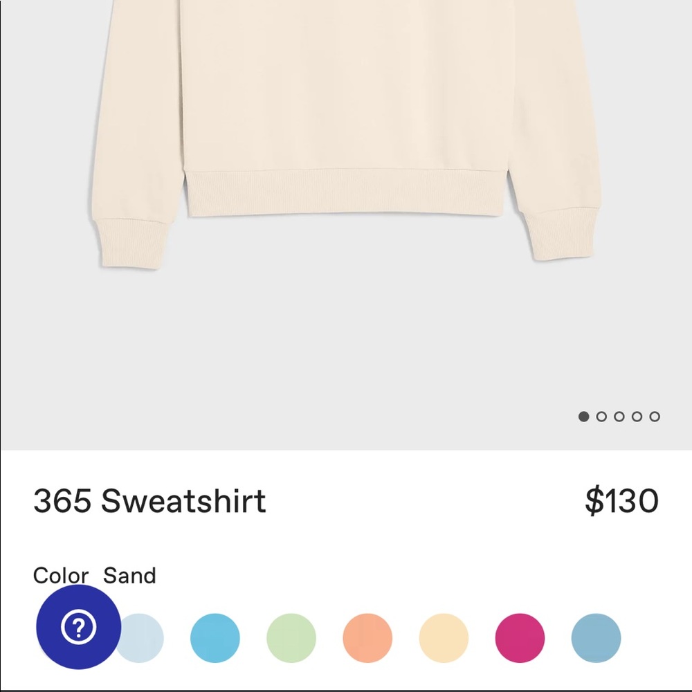 pangaia tan sweatshirt, gently preloved (worn once) size medium